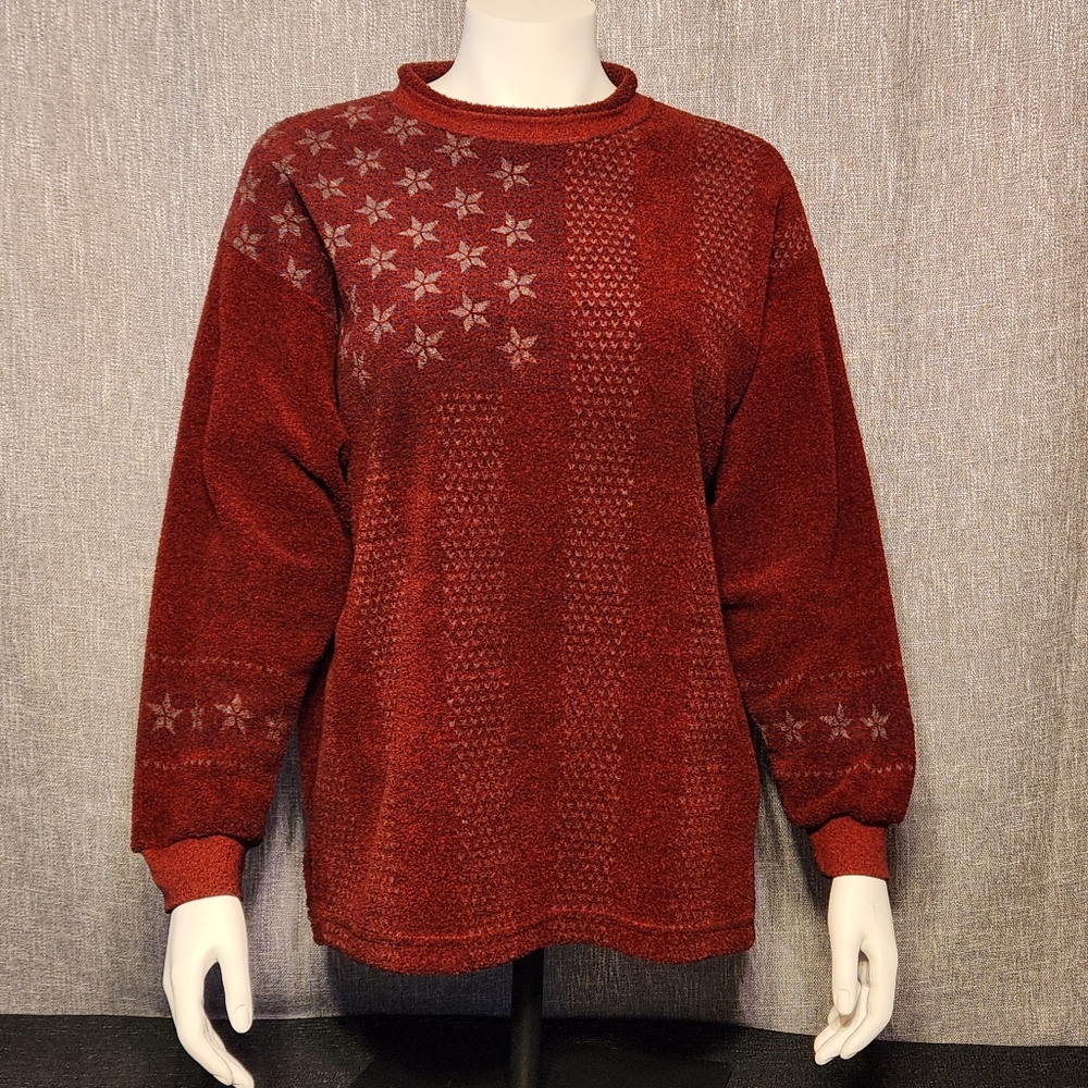 Artisans Sweater Screenprint USA Oversized Medium Unisex - Picture 1 of 11